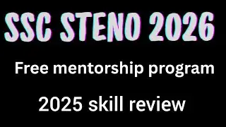 JOURNEY OF A STENOGRAPHER  is live doubt session #ssc steno 2025 exam skill review
