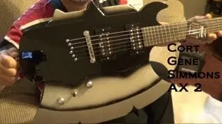 Cort Gene Simmons Axe 2 UnBoxing Review  and Factory Setup Check