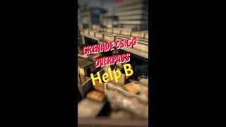 как кинуть дым на хелпу Б на оверпассе | smoke B help overpass | раскидки кс го