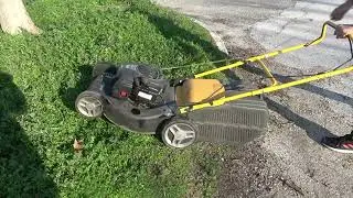 Cutting wet Grass