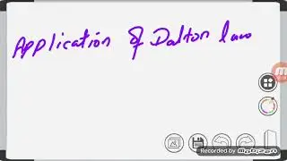 FSc chemistry book1 ch3 Application of Dalton's law of partial pressure