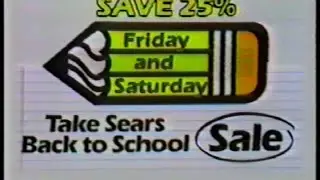 Sears TV Commercial 1985 Rare TV footage Pittsburgh PA