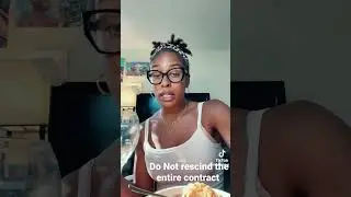 Rescind only the security interest NOT the entire contract