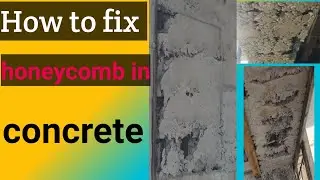 How To Fix Honeycomb In Concrete  || Honeycomb || honeycomb Repair || Column honeycomb Repair