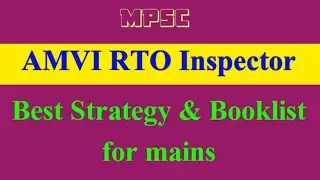 AMVI RTO Inspector 2020; Mains exam strategy and booklist