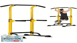 DlandHome Sport Power Tower Pull Up Bar Dip Station For Strength Training Power
