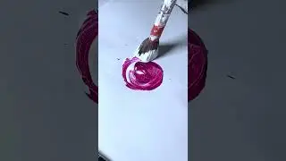 Acrylic Paint Swirls #shorts #satisfyingart #brushstrokes