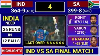 India Vs South Africa Champion Trophy Final Match Fan Made Score & Commentary