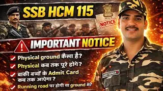 SSB HCM 115 post important news 😱✅️#ssbphysical #ssb #ssbhcm #hcm #yt #youtube #viral #ssbexam 