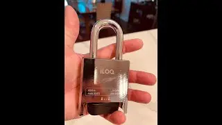 iLOQ Smart Lock - Operated using a phone app. The lock has no build-in power source.