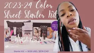 Unboxing: Color Street 2023-24 (Nail Paint Strips & Beauty Product) Starter Kit.  $129 USD