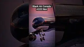 Air Canada A320 Black Beauty Sunset Flight ✈️ #shorts #aviation