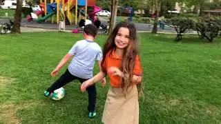 Futbol Challenge. DOĞUŞTAN SÜPER YETENEK 😂 Ecrin Su Çoban