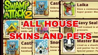 ALL HOUSE SKINS AND PETS SWAMP ATTACK 2 (2023)