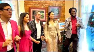 Backtrack Vocals performs musical teaser for exhibiting artists in Foxburg's Red Brick Gallery