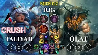 ASP Crush Taliyah vs Olaf Jungle - KR Patch 11.2
