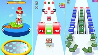 Jelly Run 2048 EXTREME Showdown | 3 Shape Race | 64M vs 128K vs 32B vs 8T Challenge
