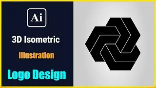 Create 3D Isometric Illustration in Adobe Illustrator | Logo Design Tutorial