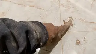 How to permanently seal ceramic tile floor holes | A practical solution without removing the tiles