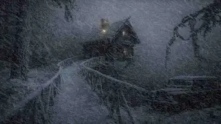Heavy Snowstorm Hits Mountain Resort | Blizzard Sounds for Sleeping | Howling Wind & White Noise