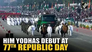Watch: HIM Yodhas, along with Animal Contingent, made their debut at the 77TH Republic day Parade
