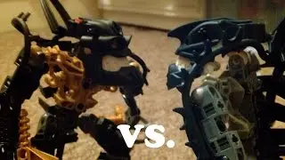 Bionicle Stop motion - Vezok Vs. Reidak