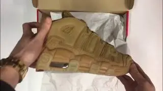 Nike Air More Uptempo - Flax/Flax | UNBOXING & ON FEET