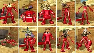 NEW ALL RUBY RUIN ANIMATRONICS ESCAPE ALL GLAMROCK ANIMATRONICS in Garry's Mod! FNAF Security Breach