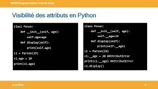 Programmer en Orienté Objet V1 - Les concepts de base : classes POO Python