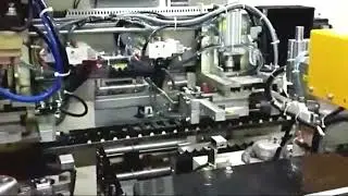 Air conditioner compressor welding punching cleaning production line