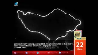 #ArsipHariIni menampilkan video yang merekam dampak letusan Gunung Agung di Bali pada 22 Maret 1963.