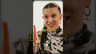 Милли Бобби Браун ест грязную морковь и думает, что чем грязнее, тем лучше