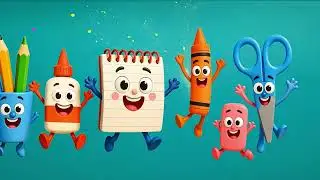 The Singing School Supplies! | StrawLaLa The BEST Song for Kids