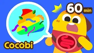 Tem Parasita na Minha Barriga?😨e Mais! Compilação de Músicas Infantis | Cocobi