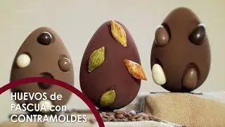CREA ORIGINALES HUEVOS DE PASCUA CON CONTRAMOLDES con Belcolade