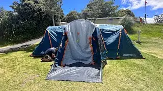 Torpedo 7 Discovery 12 Tent Set Up| NZ Summer Camping 2024 @ Ruakaka Holiday Campgrounds