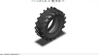 Design of car tyre in solidwork||