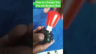 how to change the Broken pre ink Box or Handel & pre ink Stamp refill #viral #shorts