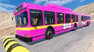 Bus Vs Massive Speed Bumps #6 - BeamNG.Drive