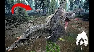The Isle: 2 SPINOS vs 2 GIGAS IN BATTLE, [Dev Branch]