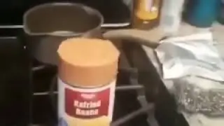 MAGIC TRICK WITH REFRIED BEANS !!