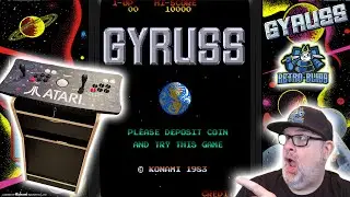 GYRUSS Gameplay on an ATARI Dual Fight Stick! Let's Go!