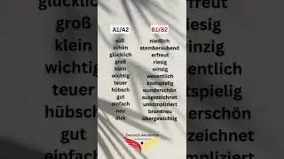 12 Powerful German Adjectives with Synonyms | Improve Your Vocabulary Fast 🇩🇪🔥  #germanpronunciation