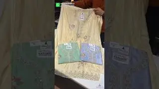 Brand New Unstitched Suit Collection | Ho Silk Fabric | Handwork & Heavy Neck Design