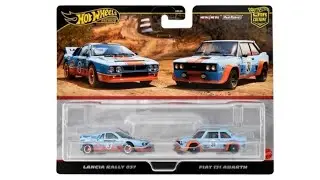 Hot Wheels 2024 Car Culture 2-Pack Mix 2 - Lancia Rally 037 & Fiat 131 Abarth