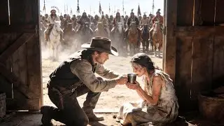 Cowboy Helped a Starving Widow… Right Then, 200 Warriors Lined Up Outside His Barn