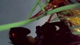 4K Xcelerator Hydraulic Launch Coaster Hyperview Night Back Row On-Ride POV, Knott's Berry Farm 2024