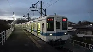 東武8000系 玉淀にて