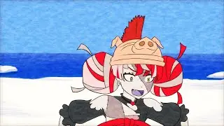 Ollie beats Moona with the Power of Luck (Hololive Animation)