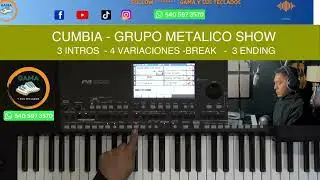 CUMBIA GRUPO METALICO SHOW RITMOS KORG PA